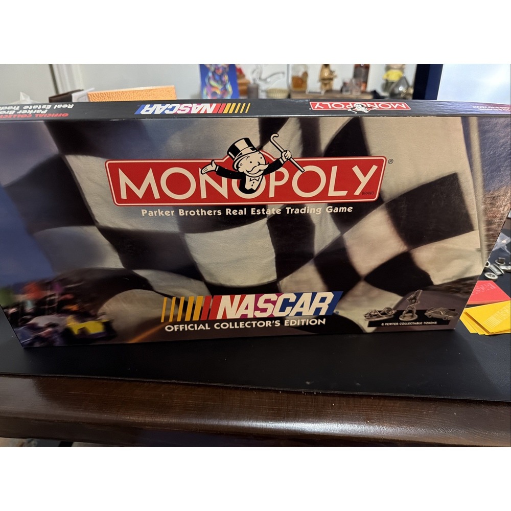 Monopoly Nascar Official Collectors Edition Board Game Vintage 1997 Auto Racing!
